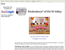 Tablet Screenshot of kinderdancetrivalley.com